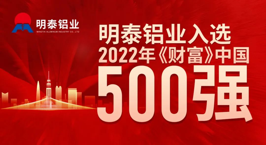 沙金990铝业首次入选《财富》中国500强